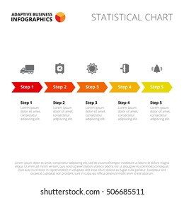 Process Five Arrows Diagram Slide Template