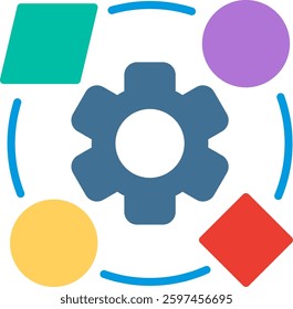 Process Flat Illustration Vector Design