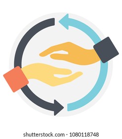 
The process of hand shaking meaning of team collaboration
