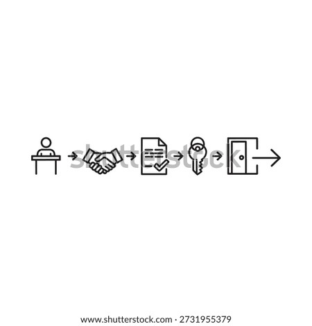 Process of home buying consultation agreement contract keys and ownership