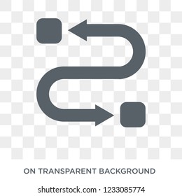 Process icon. Process design concept from Time managemnet collection. Simple element vector illustration on transparent background.