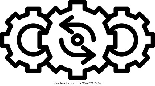 Process Icon Element For Design