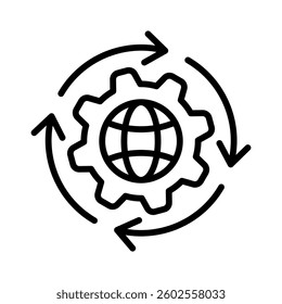 Process Icon Element for Design