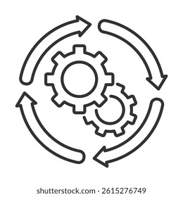Process  Icon Element For Design