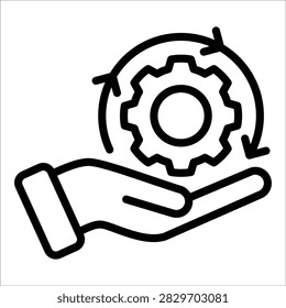 Process Icon Element For Design