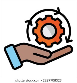 Process Icon Element For Design