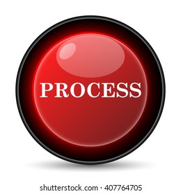 Process icon. Internet button on white background. EPS10 vector

