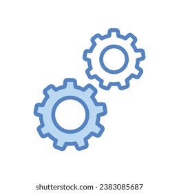 Process icon isolate white background vector stock illustration.