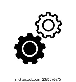 Process icon isolate white background vector stock illustration.