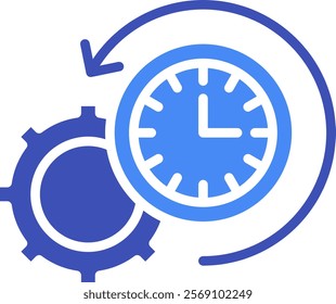 Process Icon Mixed Vector Illustration