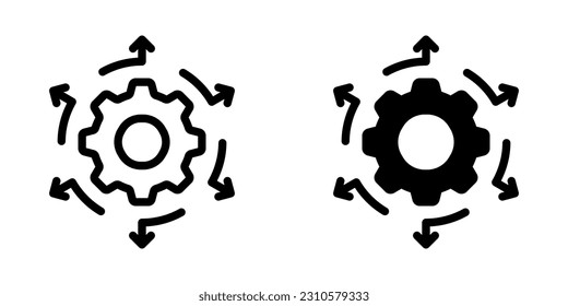 Icono de proceso. inicio de sesión para concepto móvil y diseño web. ilustración vectorial