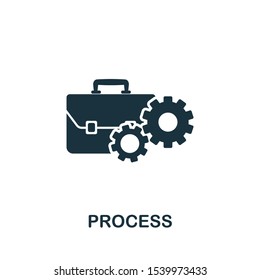 Process icon. Simple element from business administration icons collection. Creative Process icon ui, ux, apps, software and infographics.