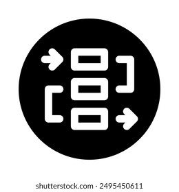 process icon with style glyph
