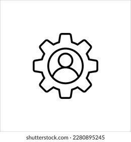 Símbolo de icono de proceso en negro para el diseño de tu sitio web, aplicación, interfaz de usuario. Icono de operaciones simples. Ilustración del vector sobre fondo blanco