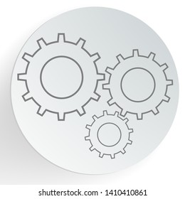 Process icon. vector illustration isolated on white background
