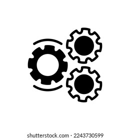  Process icon in vector. Logotype