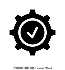 Design-Illustration des Prozesssymboles für Vektorsymbole