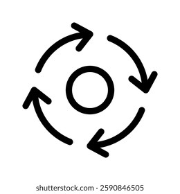 Process Icon Vector Symbol Design Illustration