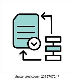 Process icon with white background vector