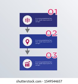 Process icons infographic template design. Business concept infograph with 3 options, steps or processes. Vector visualization can be used for workflow layout, diagram, annual report, web