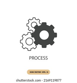process icons  symbol vector elements for infographic web
