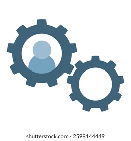 process illustration design Business process and business team working concept