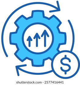 Process Improvement Icon Element For Design