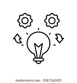 Process Improvement icon vector stock illustration