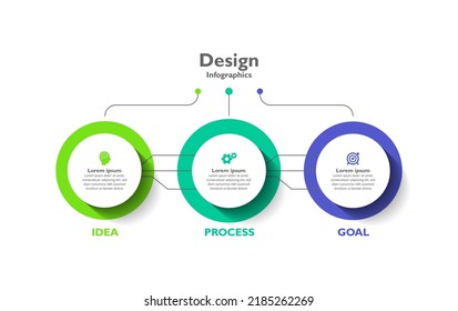 Process infographic  business template for abstract background circle colorful design