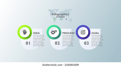 Diseño de plantillas de negocio de infografía de procesos