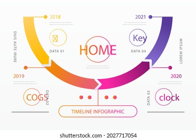 Process infographic design template. Timeline, step plan business strategy. Organization workflow sequence. Finance report presentation. Statistics productivity infochart. Vector illustration.