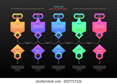 Process infographic design template. Timeline, step plan business strategy. Organization workflow sequence. Finance report presentation. Statistics productivity infochart. Vector illustration.