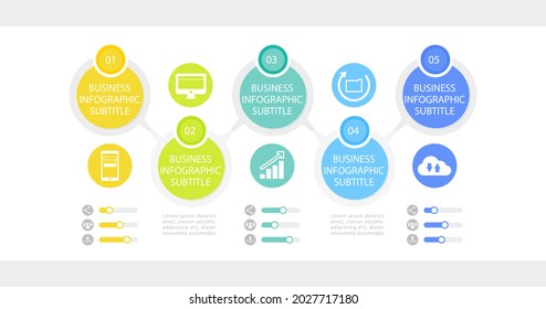 Process infographic design template. Timeline, step plan business strategy. Organization workflow sequence. Finance report presentation. Statistics productivity infochart. Vector illustration.