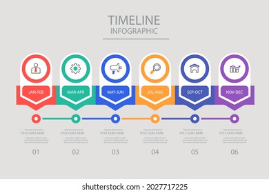 Verarbeiten Sie Infografik-Design-Vorlage. Zeitplan, Step-Plan Business-Strategie. Workflow-Sequenz der Organisation. Präsentation des Finanzberichts. Produktivitätsdaten der Statistik. Vektorgrafik.