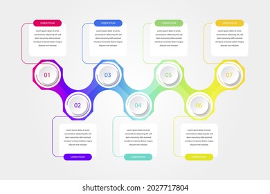 Process infographic design template. Timeline, step plan business strategy. Organization workflow sequence. Finance report presentation. Statistics productivity infochart. Vector illustration.