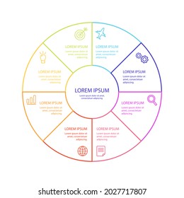 Process infographic design template. Timeline, step plan business strategy. Organization workflow sequence. Finance report presentation. Statistics productivity infochart. Vector illustration.