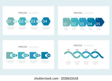 Process infographic design template. Timeline, step plan business strategy. Organization workflow sequence. Finance report presentation. Statistics productivity infochart. Vector illustration.