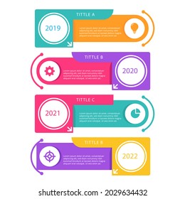 Process infographic design template. Timeline, step plan business strategy. Organization workflow sequence. Finance report presentation. Statistics productivity infochart. Vector illustration.