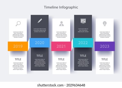 Process infographic design template. Timeline, step plan business strategy. Organization workflow sequence. Finance report presentation. Statistics productivity infochart. Vector illustration.