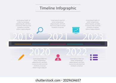Process infographic design template. Timeline, step plan business strategy. Organization workflow sequence. Finance report presentation. Statistics productivity infochart. Vector illustration.