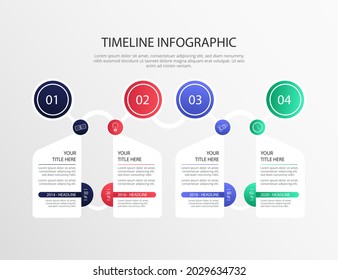 Verarbeiten Sie Infografik-Design-Vorlage. Zeitplan, Step-Plan Business-Strategie. Workflow-Sequenz der Organisation. Präsentation des Finanzberichts. Produktivitätsdaten der Statistik. Vektorgrafik.
