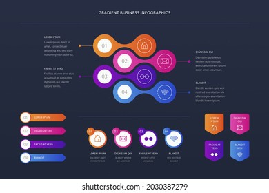 Process infographic design template. Timeline, step plan business strategy. Organization workflow sequence. Finance report presentation. Statistics productivity infochart. Vector illustration.