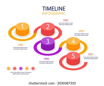 Process infographic design template. Timeline, step plan business strategy. Organization workflow sequence. Finance report presentation. Statistics productivity infochart. Vector illustration.