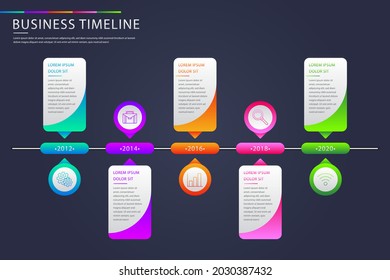 Process infographic design template. Timeline, step plan business strategy. Organization workflow sequence. Finance report presentation. Statistics productivity infochart. Vector illustration.