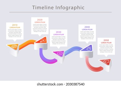 Verarbeiten Sie Infografik-Design-Vorlage. Zeitplan, Step-Plan Business-Strategie. Workflow-Sequenz der Organisation. Präsentation des Finanzberichts. Produktivitätsdaten der Statistik. Vektorgrafik.