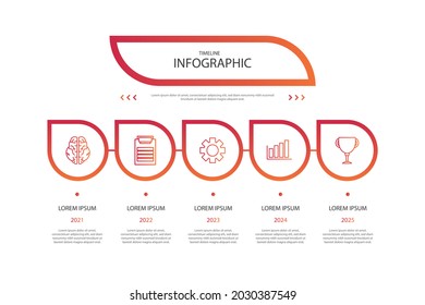 Process infographic design template. Timeline, step plan business strategy. Organization workflow sequence. Finance report presentation. Statistics productivity infochart. Vector illustration.