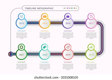 Process infographic design template. Timeline, step plan business strategy. Organization workflow sequence. Finance report presentation. Statistics productivity infochart. Vector illustration.