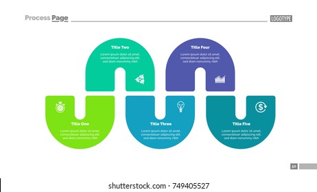 Process Infographics with Five Elements 