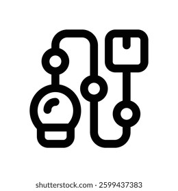 process line icon. Clean and minimalist vector icon for websites, mobile apps, presentations, and logos. Fully scalable and customizable for any project.