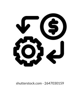 process line icon. Clean and minimalist vector icon for websites, mobile apps, presentations, and logos. Fully scalable and customizable for any project.